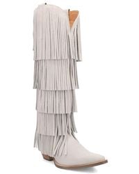 Dingo - Wild Child Fringe Knee High Western Boot - Lyst