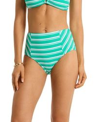 Sea Level - Biarritz Panelled High Waist Bikini Bottoms - Lyst