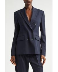 Stella McCartney - Classic Double Breasted Wool Jacket - Lyst