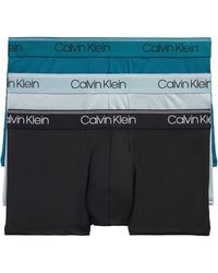 Calvin Klein - 3-pack Low Rise Microfiber Stretch Trunks - Lyst