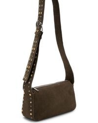 Mango - Suede Stud Crossbody Bag - Lyst