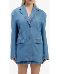 Bardot - Abi Oversize Denim Blazer - Lyst
