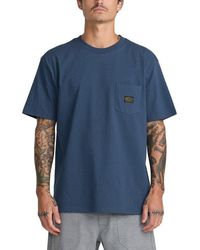 RVCA - Americana Pocket Label Cotton T-Shirt - Lyst