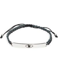 Caputo & Co. - Evil Eye Macramé Bracelet - Lyst