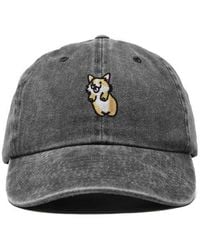 Alix - Leaping Corgi Embroidered Cap - Lyst