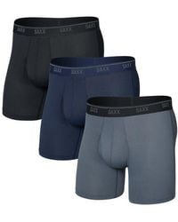 Saxx Underwear Co. - Assorted 3-Pack Quest Quick Dry Mesh Slim Fit Boxer Briefs - Lyst