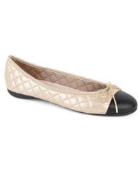 Paul Mayer - Best Cap Toe Quilted Ballet Flat - Lyst