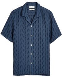Madewell - Wavy Stripe Short Sleeve Button-up Camp Shirt - Lyst