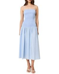 Solid & Striped - The Vida Smocked Sleeveless Maxi Dress - Lyst