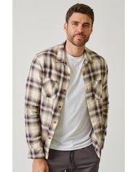 LEISURE LAB - Wolf Flannel Button Up - Lyst