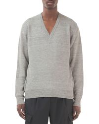 Barena - Vignal Linen & Cotton V-neck Sweater - Lyst