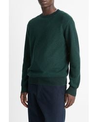Vince - Geometric Jacquard Wool & Cotton Blend Crewneck Sweater - Lyst