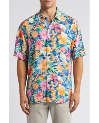 Tommy Bahama - Veracruz Cay Floral Short Sleeve Button-up Shirt - Lyst