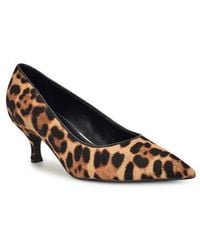 Nine West - Sisko Genuine Calf Hair Pointed Toe Kitten Heel Pump - Lyst