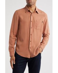 AG Jeans - Aiden Solid Lyocell Button-Up Shirt - Lyst