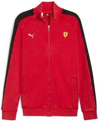 PUMA - Ferrari T7 Cotton Jacket - Lyst