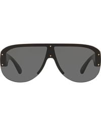 Versace - 148Mm Shield Sunglasses - Lyst