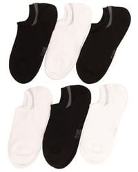Felina - Assorted 6-Pack Super No-Show Socks - Lyst