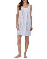 Eileen West - Or Floral Sleeveless Short Cotton Lawn Nightgown At Nordstrom - Lyst