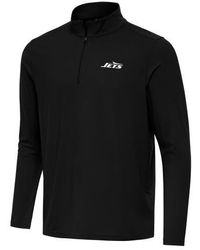 Antigua - New York Jets Intent Quarter-Zip Pullover Top - Lyst