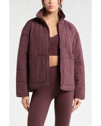 Zella - Quilted Packable Jacket - Lyst
