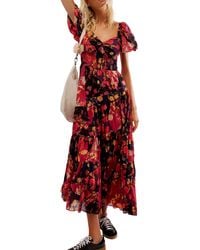 Free People - Sundrenched Floral Tiered Maxi Sundress - Lyst
