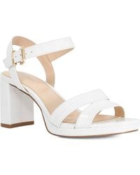 Dune - Manifesting Ankle Strap Platform Sandal - Lyst