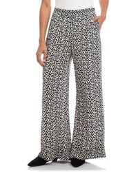 Karen Kane - Daisy High Waist Wide Leg Crepe Pull-On Pants - Lyst