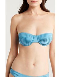 Solid & Striped - Solene Pleated Underwire Bikini Top - Lyst