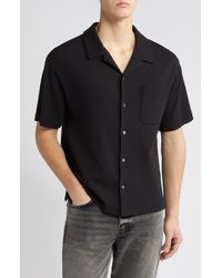 FRAME - Duo Fold Relaxed Short Sleeve Button-up Shirt - Lyst