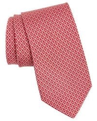 Ferragamo - Tonal Gancini Silk Tie - Lyst