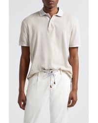 Eleventy - Tipped Piqué Knit Polo - Lyst