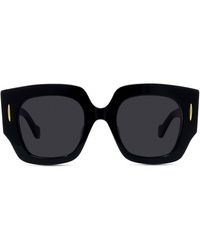 Loewe - Anagram 50mm Small Geometric Sunglasses - Lyst