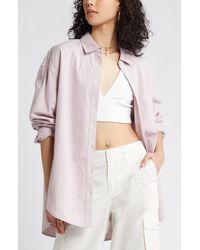 BP. - Oxford Cotton Button-up Shirt - Lyst