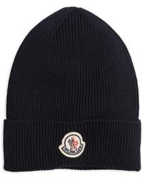 Moncler - Virgin Wool Rib Beanie - Lyst