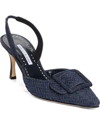 Manolo Blahnik - Maysli Pointed Toe Slingback Pump - Lyst