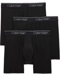 Calvin Klein - 3-pack Low Rise Microfiber Stretch Boxer Briefs - Lyst