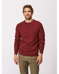 aubi - Prestwick Shetland Crew Neck Sweater - Lyst