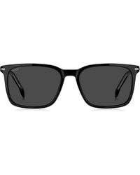 BOSS - 55Mm Rectangular Sunglasses - Lyst