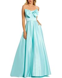 Mac Duggal - Strapless A-Line Bow Ballgown - Lyst
