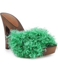 Zigi - Genuine Shearling Platform Sandal - Lyst