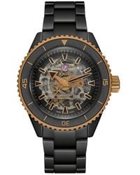 Rado - Captain Cook High Tech Ceramic Skeleton Bracelet Watch, 43Mm - Lyst