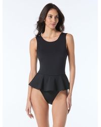Vince Camuto - Scuba Knit Skirted One Piece Swimsuit - Lyst