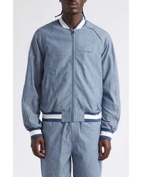 Givenchy - Couture Seam Engineer Stripe Cotton Bomber Jacket - Lyst
