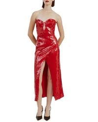 Bardot - Antigone Sequin Midi Dress - Lyst