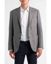 Canali - Kei Trim Fit Shadow Plaid Super 130S Wool Sport Coat - Lyst