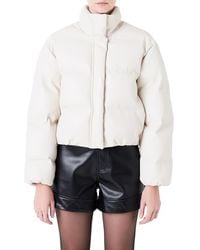 Grey Lab - Crop Puffer Jacket - Lyst