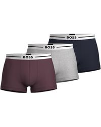 BOSS - Assorted 3-pack Cotton Stretch Jersey Boxer Briefs - Lyst