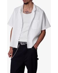 MNML - Short Sleeve Cotton Poplin Button-Up Shirt - Lyst
