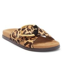 Sam Edelman - Darla Genuine Calf Hair Slide Sandal - Lyst